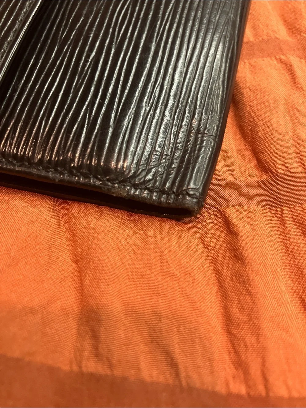 Louis Vuitton Black Epi Leather Continental Wallet